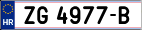 Trailer License Plate